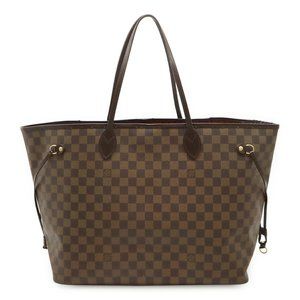 LOUIS VUITTON Brown Damier Neverfull GM Shoulder Bag